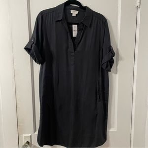 Loft Outlet Lounge Gray Shirt Dress